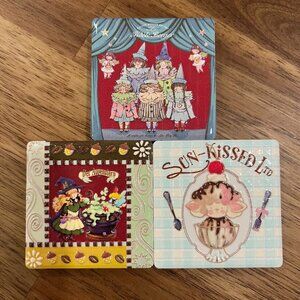 Cute Ceramic Tile Magnets Fridge Stationary Girly